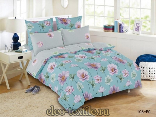 постельное белье cleo pure cotton 40/108-pc семейное