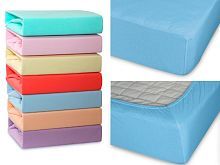 простыня cleo трикотажная на резинке 160*200*25 16/006-tp