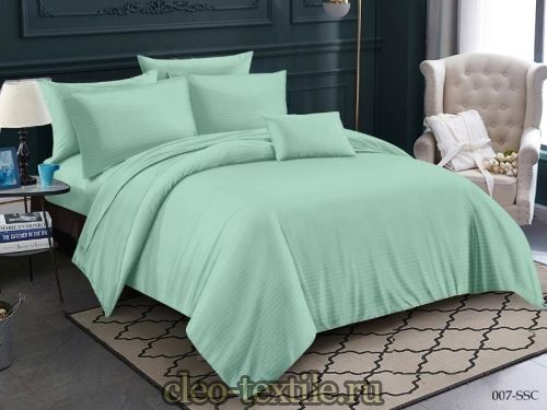 постельное белье cleo stripe satin 16/007-ssc 1.5 спальное