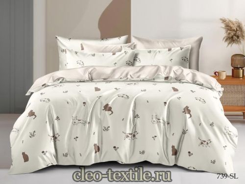 кпб cleo "satin lux" двуспальный cl20/739-sl