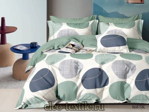 постельное белье cleo satin de' luxe 41/868-sk семейное