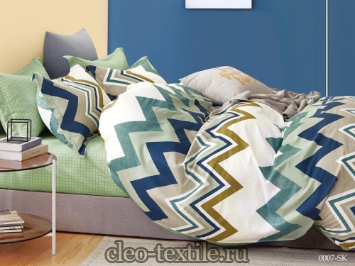 постельное белье cleo satin de' luxe 15/0007-sk 1.5 спальное