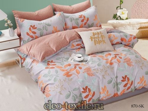 постельное белье cleo satin de' luxe 20/870-sk двуспальное