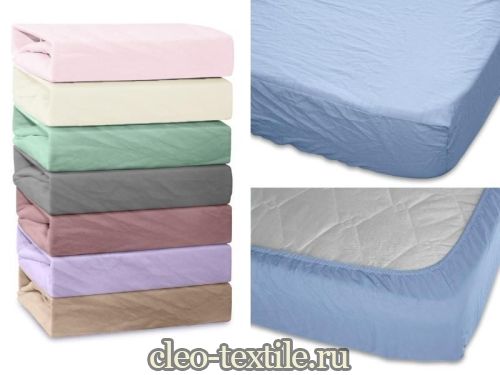 простыня на резинке cleo микросатин 140*200*25 140/048-ptr