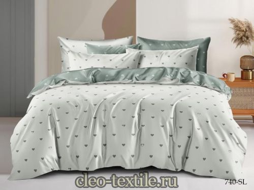 кпб cleo "satin lux" 1,5 спальный cl15/740-sl