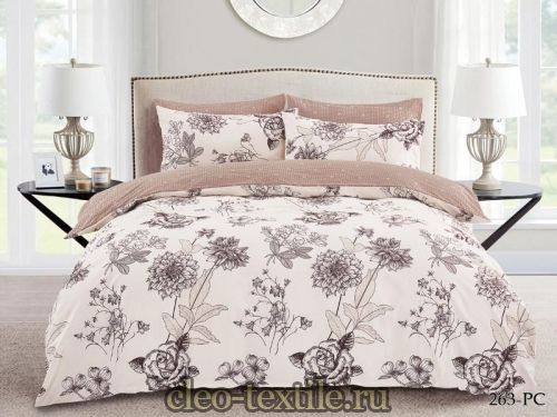 постельное белье cl home pure cotton 15/263-pc/cl 1.5 спальное