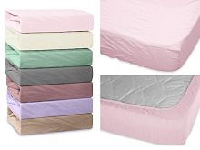 простыня на резинке cleo микросатин 140*200*25 140/009-ptr