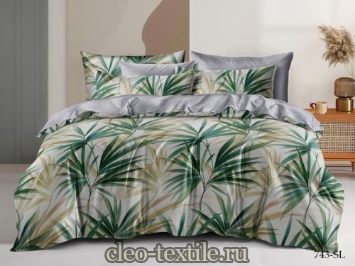 кпб cleo "satin lux" 1,5 спальный cl15/743-sl