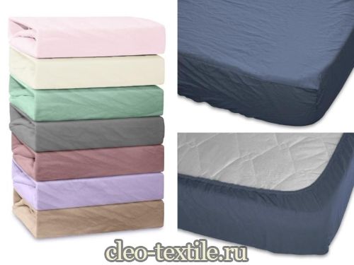 простыня на резинке cleo микросатин 160*200*25 160/023-ptr