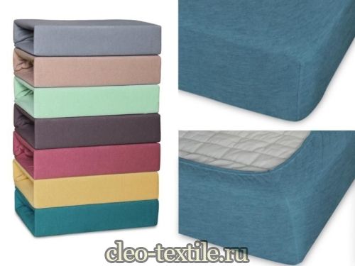 простыня cleo трикотажная на резинке 90*200*25 9/25