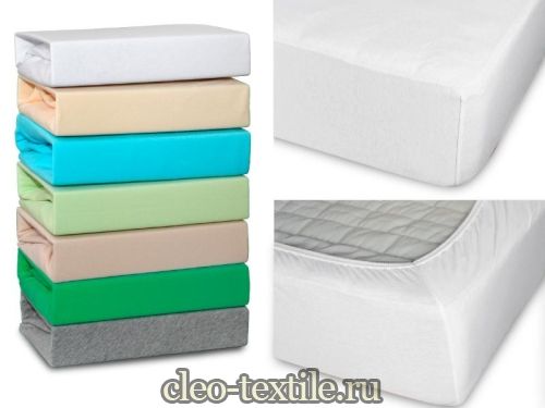 простыня cleo трикотажная на резинке 160*200*25 16/002-tp