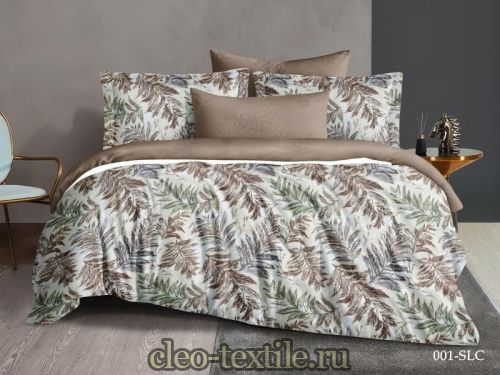 постельное белье cleo satin lux 15/001-sl 1.5 спальное