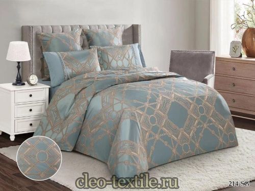 постельное белье cleo satin jacquard 41/214-sg семейное