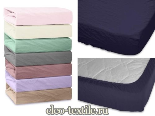 простыня на резинке cleo микросатин 140*200*25 140/047-ptr