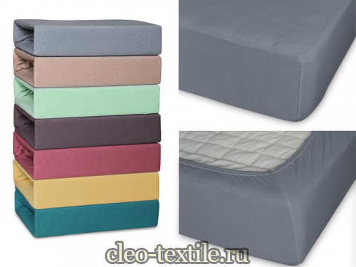 простыня cleo трикотажная на резинке 90*200*25 9/17
