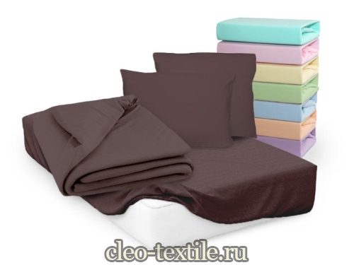 простыня cleo трикотажная на резинке 180*200*25 18/15
