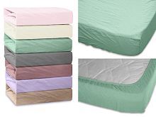 простыня на резинке cleo микросатин 160*200*25 160/011-ptr