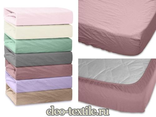 простыня на резинке cleo микросатин 180*200*25 180/020-ptr