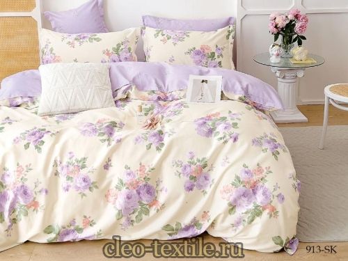 постельное белье cleo satin de' luxe 41/913-sk/ch семейное