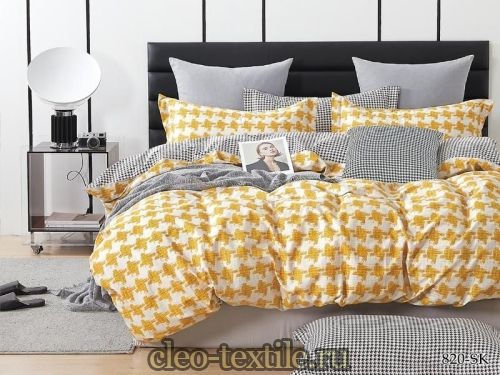постельное белье cleo satin de' luxe 22/820-sk двуспальное