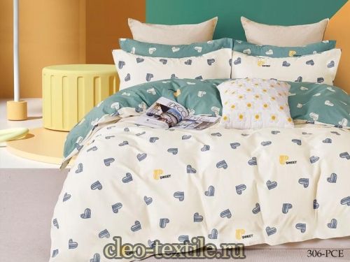 кпб cl home "pure cotton" двуспальный ch20/306-pce