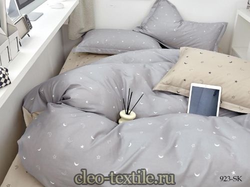 постельное белье cleo satin de' luxe 41/923-sk/ch семейное