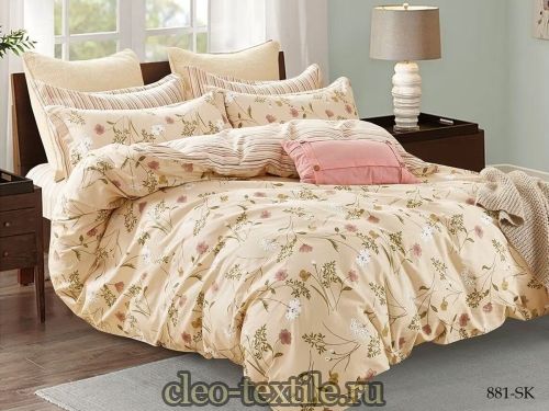 постельное белье cleo satin de' luxe 20/881-sk двуспальное