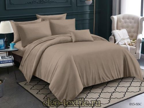 постельное белье cleo stripe satin 42/015-ssc семейное