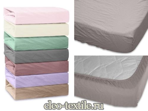 простыня на резинке cleo микросатин 140*200*25 140/046-ptr