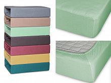 простыня  трикотажная на резинке 180*200*25 18/22 (оливковый)