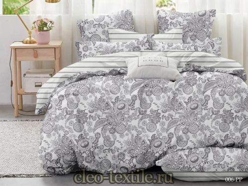 постельное белье cleo mako poplin 20/006-pp двуспальное