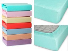 простыня cleo трикотажная на резинке 160*200*25  16/010-tp