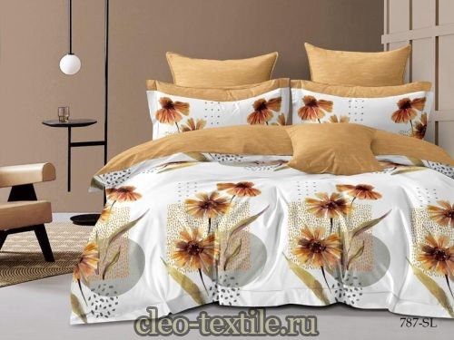 кпб cleo "satin lux" 1,5 спальный cl15/787-sl