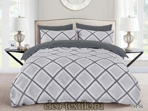 кпб cleo "satin lux" 1,5 спальный cl15/751-sl