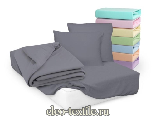 простыня cleo трикотажная на резинке 180*200*25 18/17