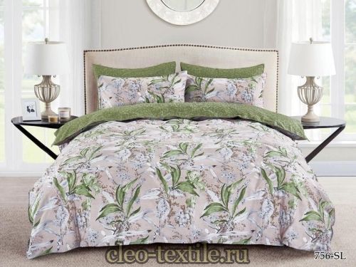 кпб cleo "satin lux" 1,5 спальный cl15/756-sl